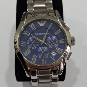 Emporio Armani – Orologio cronografo con cinturino in acciaio inossidabile color argento da uomo AR1908