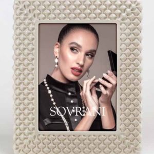 Sovrani cornice portafoto tortora pigna per foto 15*20 cm R480T0