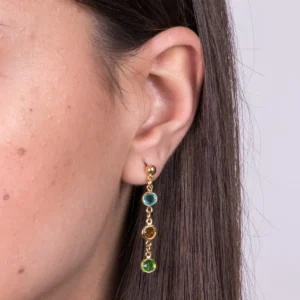 Orecchini in Metallo con cristalli multicolor AMOVENEZIA