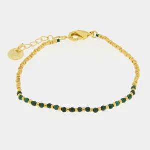 Bracciale in Metallo con pietre verdi AMOVENEZIA