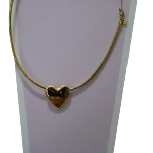 Collana Maskara Gioielli By Osa con cuore Dorato