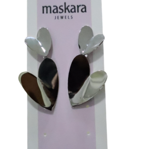 Orecchini Con doppio cuore in acciaio By Osa