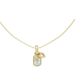 COLLANA IN OTTONE CON CHARM "AMEN GIOIELLI"