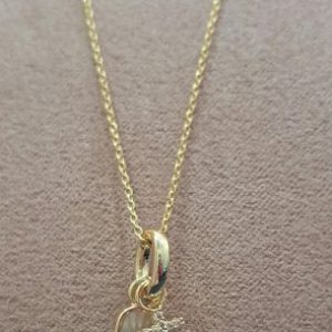 COLLANA IN OTTONE CON CHARM "AMEN GIOIELLI"