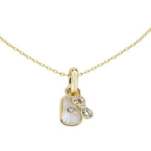 COLLANA IN OTTONE CON CHARM "AMEN GIOIELLI"