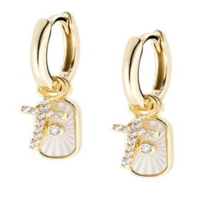 ORECCHINI IN OTTONE CON CHARM "AMEN GIOIELLI"