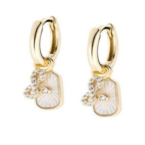 ORECCHINI IN OTTONE CON CHARM "AMEN GIOIELLI"
